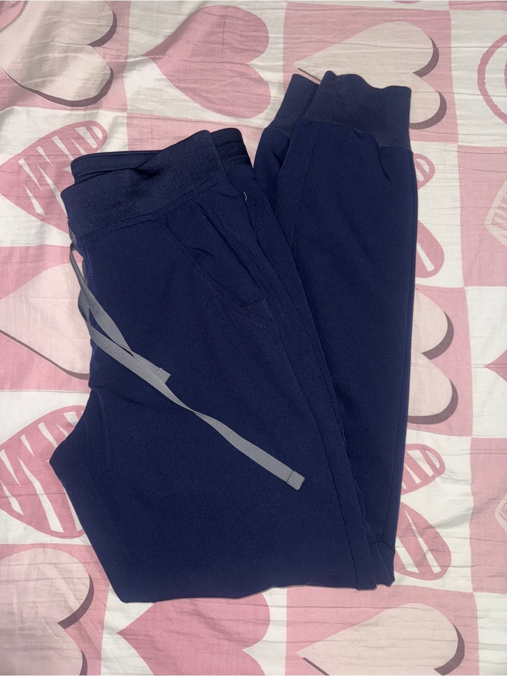 Figs Navy Blue Jogger Scrub Pants